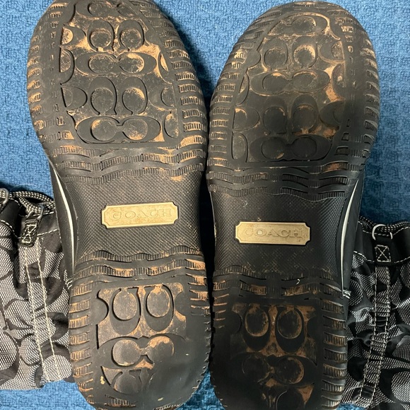 Coach Shaine Black/Grey Winter Boots Size 7 - Picture 7 of 7